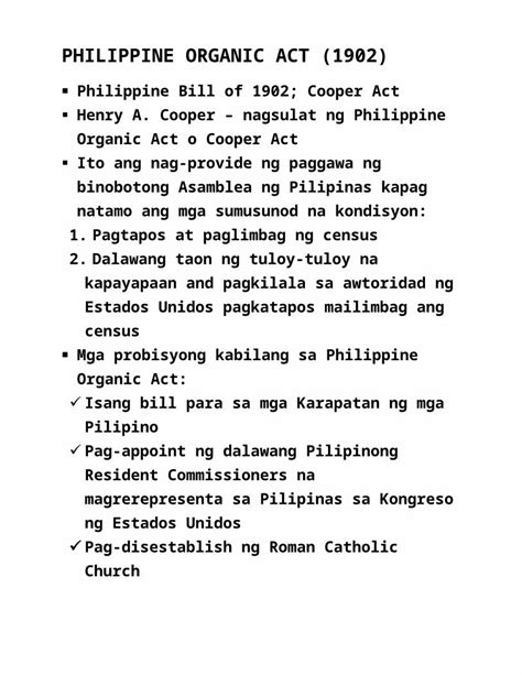 About: Philippine Organic Act (1902) .